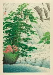 Yukadi Falls , Nikko (Hasui Kawase) - Muzeo.com