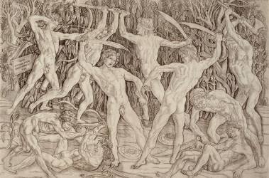 Combat d'hommes nus (Antonio del Pollaiuolo) - Muzeo.com