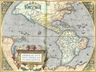 The Americas (Abraham Ortelius) - Muzeo.com