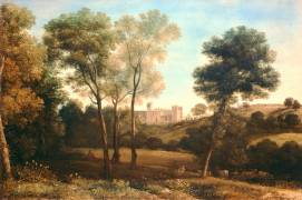 Landscape with Castle (Claude Gellée) - Muzeo.com