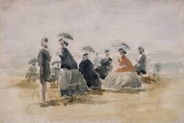 Les Crinolines (Eugène Boudin) - Muzeo.com