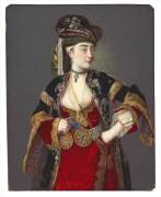 Presumed portrait of Laura Tarsi in Turkish dress (Jean-Etienne Liotard) - Muzeo.com