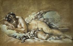 Sleeping Young Woman (François Boucher) - Muzeo.com