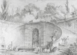 The Large Staircase (Hubert Robert) - Muzeo.com