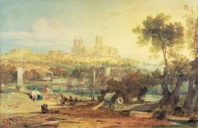 View of Lincoln (Joseph Mallord William Turner) - Muzeo.com