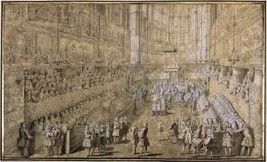 Album du Sacre de Louis XV : le couronnement (Pierre Dulin) - Muzeo.com