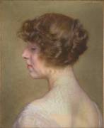 Portrait de madame Fabre, née Yvonne Warrain (Marcel Baschet) - Muzeo.com