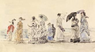 A Trouville (Eugène Boudin) - Muzeo.com