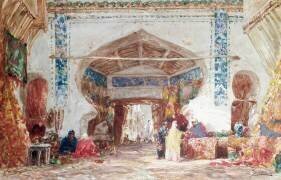 Bazaar in Constantinople (Félix Ziem) - Muzeo.com