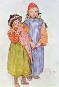 Carpenter Hellberg's kids (Carl Larsson) - Muzeo.com