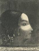 Dramatique et grandiose avec sa figure de prétresse druidique (Odilon Redon) - Muzeo.com
