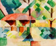 Garden Entrance (August Macke) - Muzeo.com