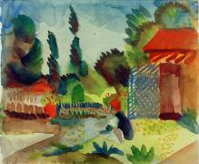 Gartenhäuschen (August Macke) - Muzeo.com
