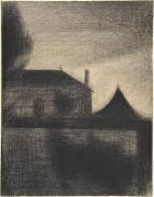 House at Dusk (Georges Seurat) - Muzeo.com