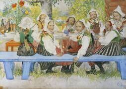 Kersti's Birthday (Carl Larsson) - Muzeo.com