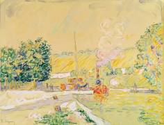 Lock at Sannois (Paul Signac) - Muzeo.com
