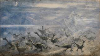 Moonlit landscape (Richard Doyle) - Muzeo.com