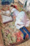 Reader Lying Down (Edgar Degas) - Muzeo.com