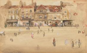 Red and Brown-Hoxton (James Abbott McNeill Whistler) - Muzeo.com