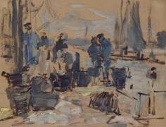 Retour de pêcheurs (Eugène Boudin) - Muzeo.com