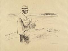 Self portrait (Max Liebermann) - Muzeo.com