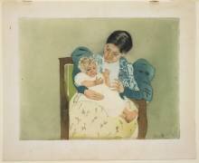 The Barefoot Child (Mary Cassatt) - Muzeo.com