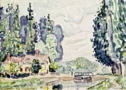 The Blue Poplars (Paul Signac) - Muzeo.com