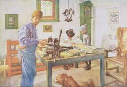 The Print Room (Carl Larsson) - Muzeo.com
