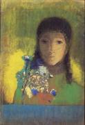 Woman with Wild Flowers (Odilon Redon) - Muzeo.com