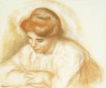 Young Woman Leaning (Auguste Renoir) - Muzeo.com