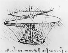 Detail of a design for a flying machine (Leonardo da Vinci) - Muzeo.com