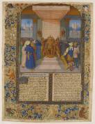 Page enluminée : le couronnement d'Alexandre (Jean Fouquet) - Muzeo.com