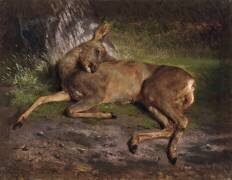 A roe deer in the forest (Rosa Bonheur) - Muzeo.com