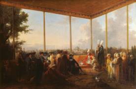 Audience accordée par le Grand Vizir Aimoli-Carac à Monsieur le comte de Saint-Priest, 18 mars 1779 (Francesco Casanova) - Muzeo.com