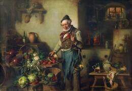 Beim Gemüsehändler (Hermann Kern) - Muzeo.com