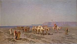 Caravane allant à la mer Rouge (Alberto Pasini) - Muzeo.com