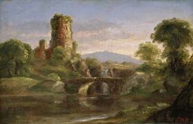 Castle and River (Thomas Cole) - Muzeo.com