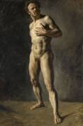 Etude d'homme nu (Eugène Delacroix) - Muzeo.com