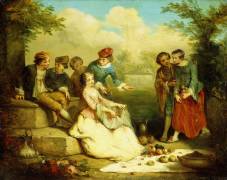 Gallant Party (Théodule Ribot) - Muzeo.com