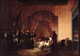 General Bonaparte Receiving Captured Austro-Sardinian Flags at Millesimo after the Battle of Montenotte on the 13th April 1796 (Adolphe Roehn) - Muzeo.com