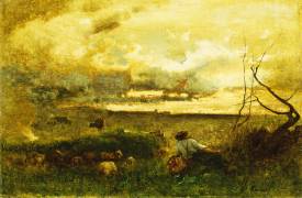 Golden Sunset (George Inness) - Muzeo.com