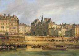 Hotel de Ville and embankment (Giuseppe Canella) - Muzeo.com