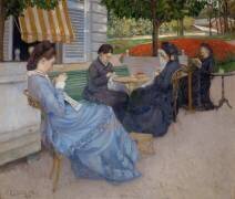 Ladies sewing (Gustave Caillebotte) - Muzeo.com