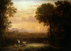 Landscape at Dusk (Claude Gellée) - Muzeo.com