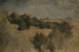 Landscape near Palestrina (Arnold Böcklin) - Muzeo.com