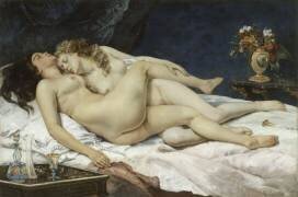 Le sommeil (Gustave Courbet) - Muzeo.com