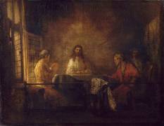 Les Pèlerins d'Emmaüs (Rembrandt) - Muzeo.com