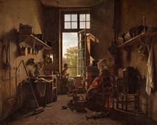 L'Intérieur d'une cuisine (Martin Drolling) - Muzeo.com