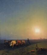 Ploughing the fields (Ivan Aivazovsky) - Muzeo.com