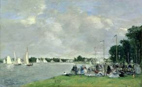 Regatta at Argenteuil (Eugène Boudin) - Muzeo.com